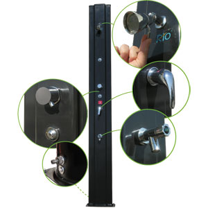 Douche solaire avec brumisateur RIO 40 L