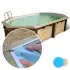 Liner piscine bois UBBINK Lagon 820x400 - 4m x 8,2m x 1,3m 75/100ème bleu