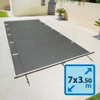 Bâche à barres pour piscine 7m x 3,50m