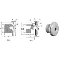 Pièces détachées Buse COFIES Orientable béton-liner 2' - 1'1-2 - Ø50mm (HAYWARD)