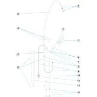 Pièces détachées Douche luxe pommeau plastique (ASTRALPOOL)