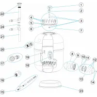 Pièces détachées pour Filtre ARTIC PLUS ECO diamètres 1050 - 1200