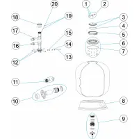 Pièces détachées Filtre BWS2 1050 1200 (ASTRALPOOL)