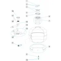 Pièces détachées Filtre HAWAII SIDE Ø 750, 900