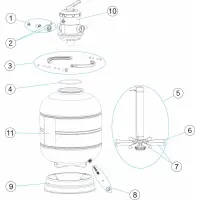 Pièces détachées Filtre MILLENIUM TOP 15 à 26" (ASTRALPOOL)