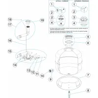 Pièces détachées Filtre UVE SIDE (ASTRALPOOL)