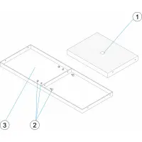 Pièces détachées Kit plateforme et marche d'échelle (ASTRALPOOL)