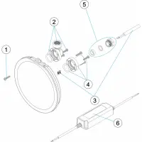 Pièces détachées Optique FLEXI v2-24vdc (ASTRALPOOL)