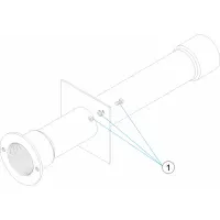 Pièces détachées Traversée de paroi inox 340 mm (ASTRALPOOL)