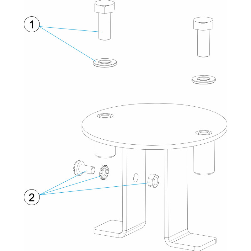 Pièces détachées Ancrage d'échelle LINER (ASTRALPOOL)