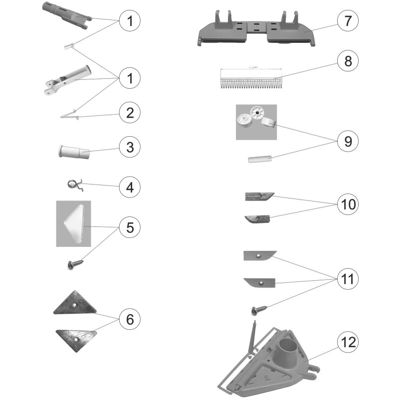 Pièces détachées Balai manuel articulé plastique (ASTRALPOOL)