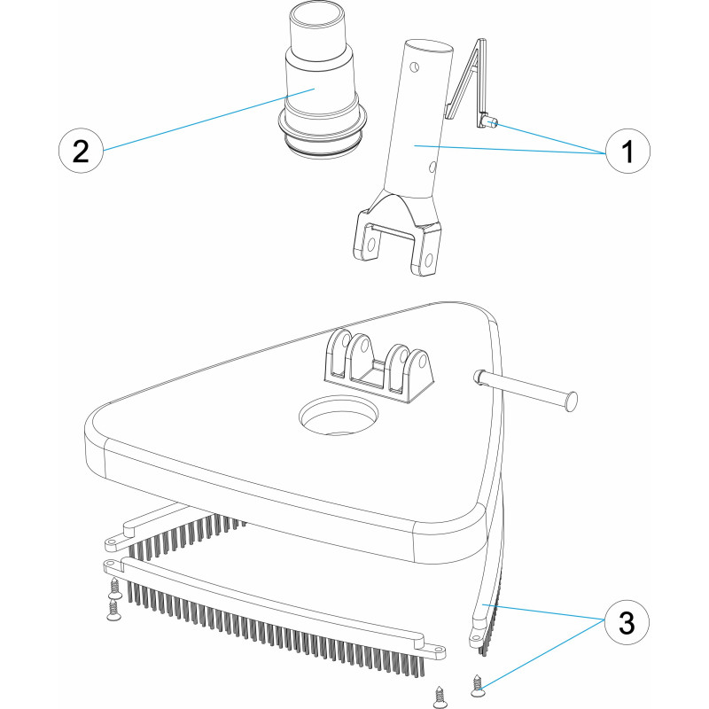 Pièces détachées Balai manuel triangulaire (ASTRALPOOL)