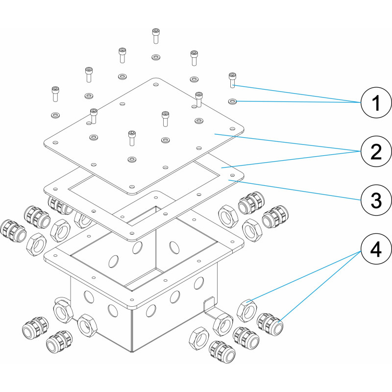 Pièces détachées Boîtier de connexion multiport (ASTRALPOOL)