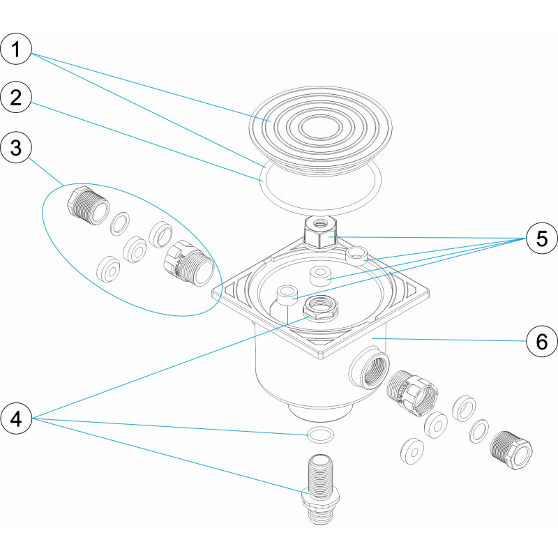 Pièces détachées Boite de connexion blanc (ASTRALPOOL, SNTE)