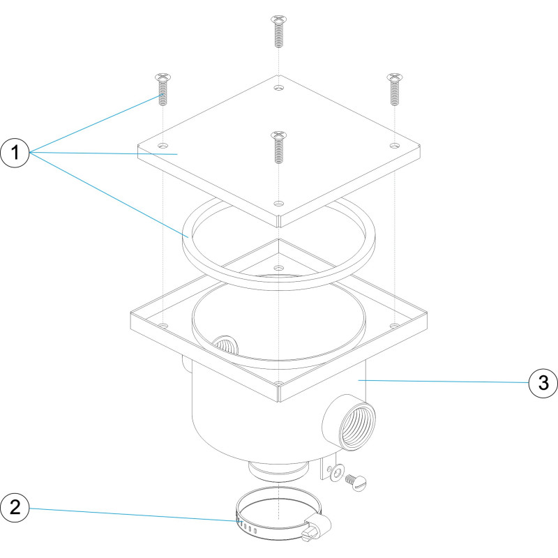 Pièces détachées Boite de connexion inox standard (ASTRALPOOL)