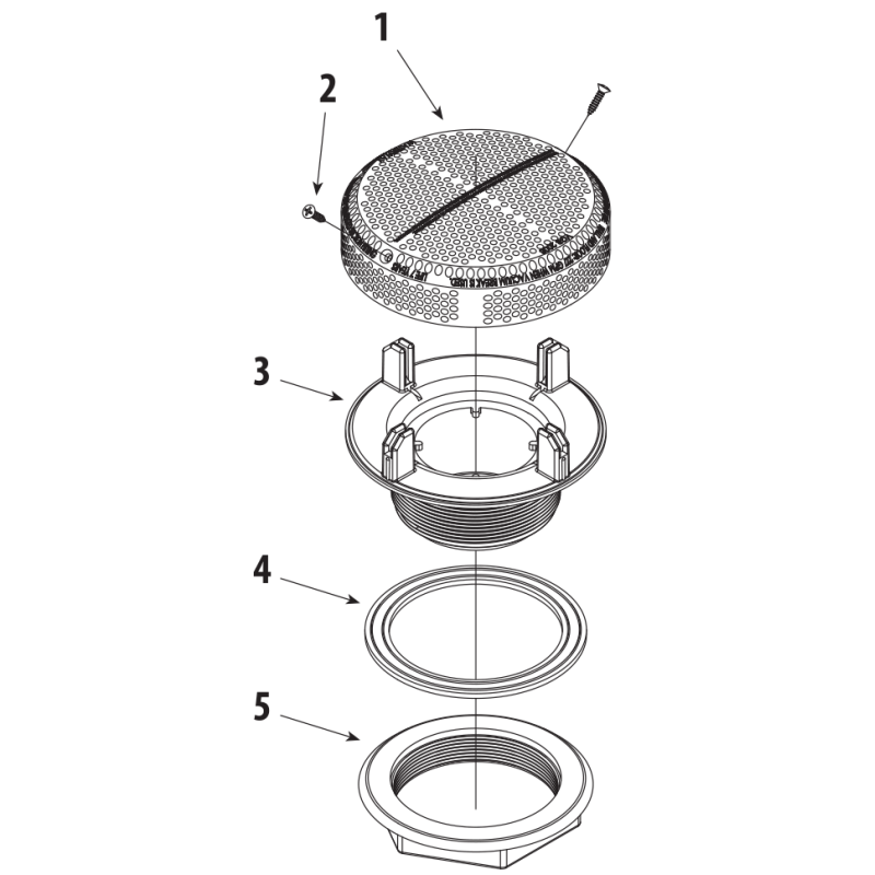 Pièces détachées pour Bonde d'aspiration SUPER HI-FLO