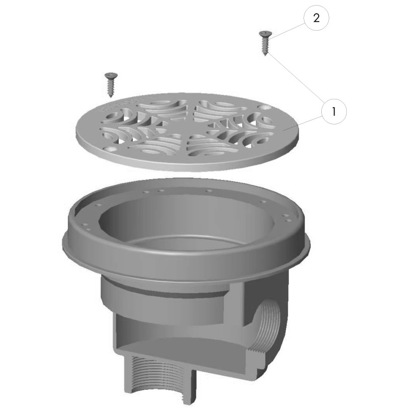 Pièces détachées Bonde de fond 1 1/2" piscine BETON (ASTRALPOOL)