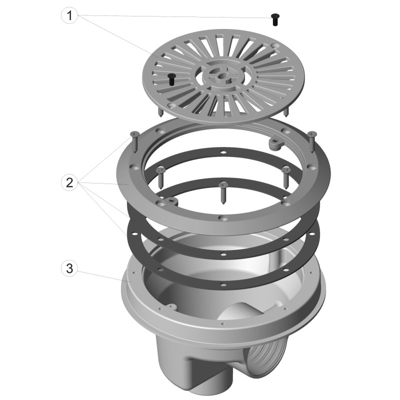 Pièces détachées Bonde de fond EURO PISCINE (ASTRALPOOL)