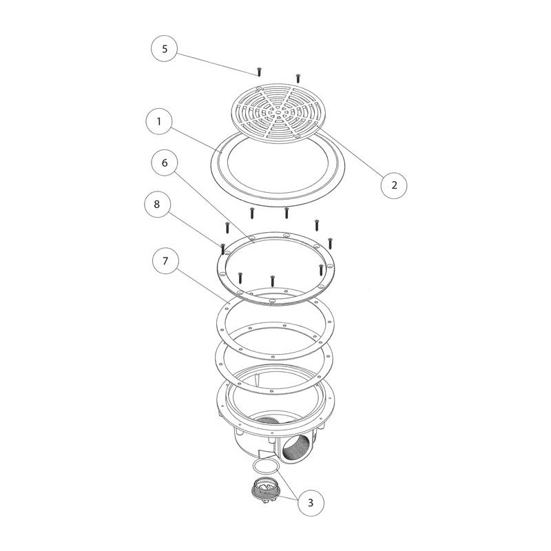 Pièces détachées Bonde de fond Liner (PENTAIR)