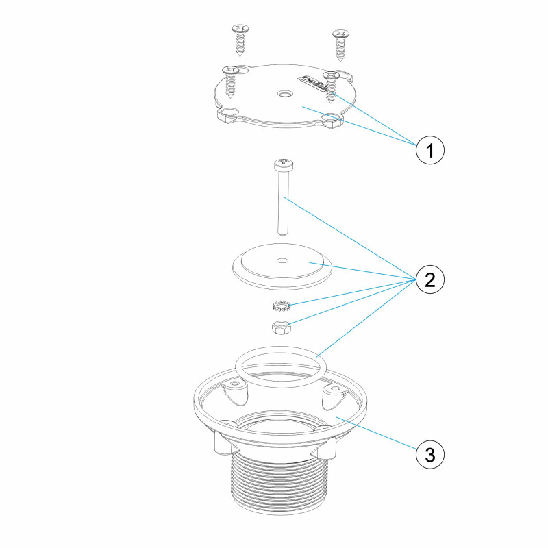 Pièces détachées Bouche de fond piscine BETON (ASTRALPOOL)