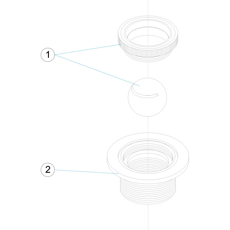 Pièces détachées Buse de refoulement avec coupe directionnelle (ASTRALPOOL)