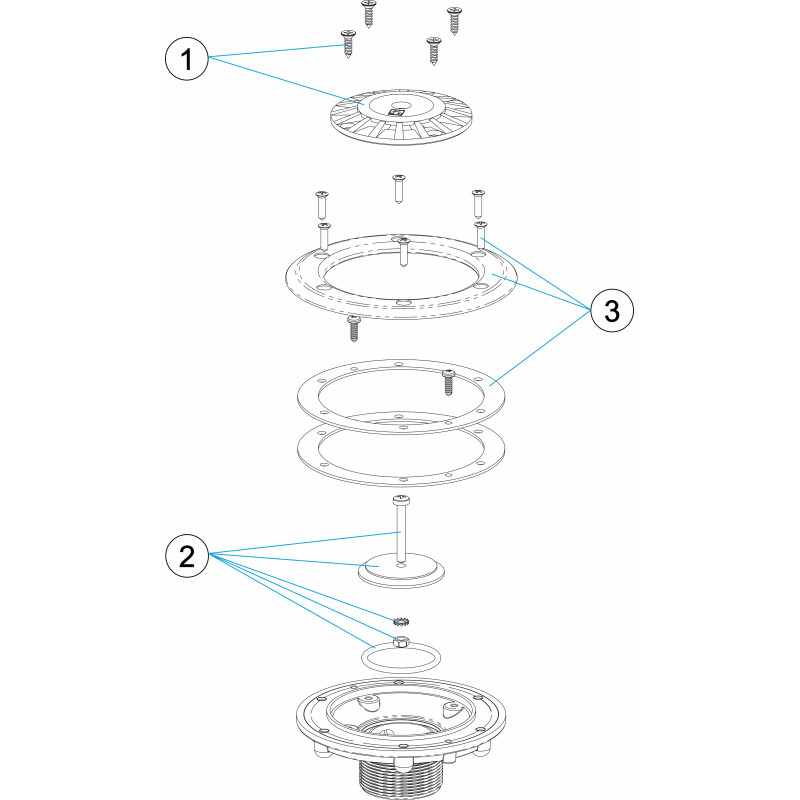 Pièces détachées Buse de refoulement de fond LINER (ASTRALPOOL)