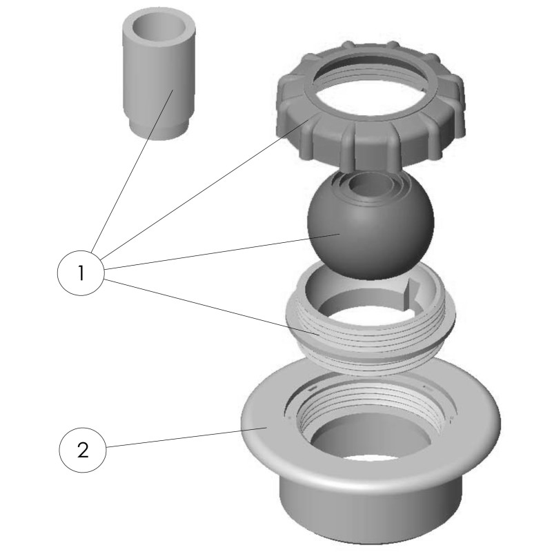 Pièces détachées Buse de refoulement MINI BETON (ASTRALPOOL)