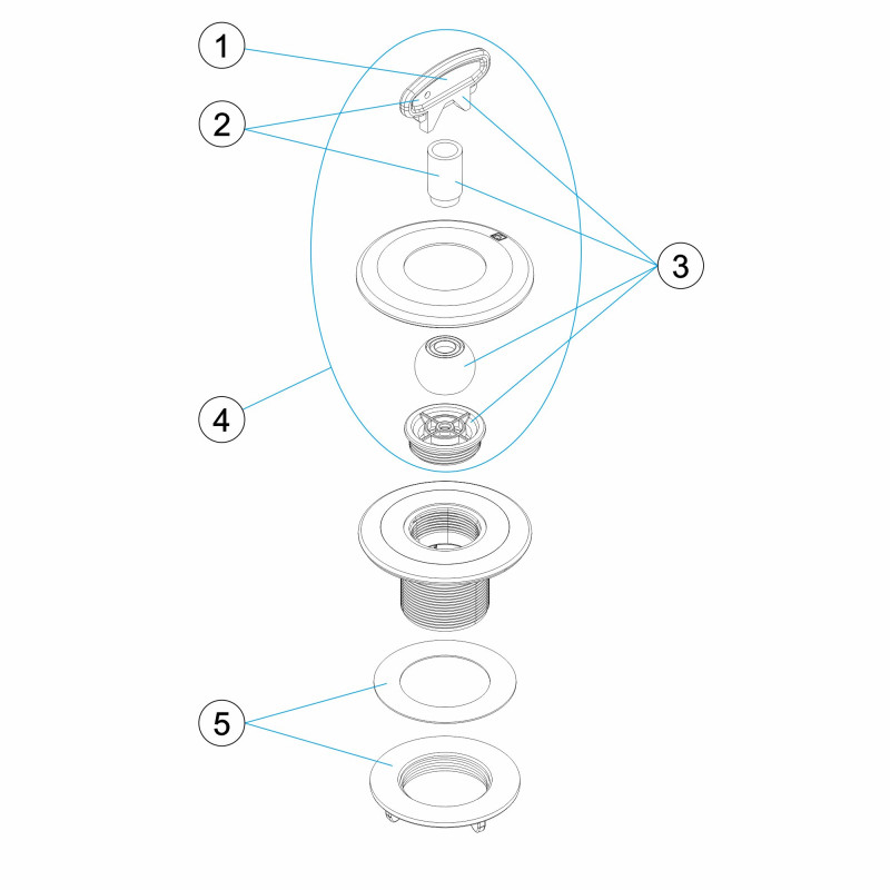 Pièces détachées Buse de refoulement MULTIFLOW PRÉFABRIQUÉ (ASTRALPOOL, ZODIAC)