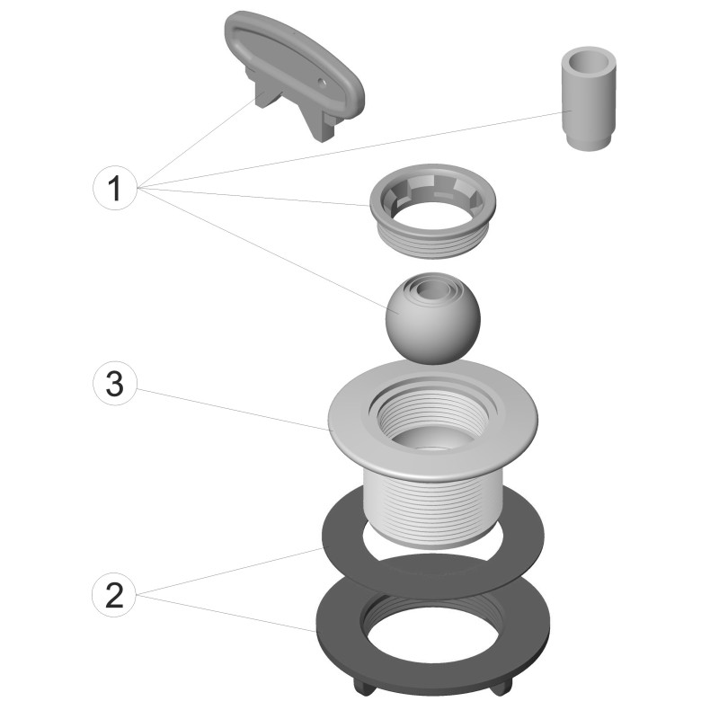 Pièces détachées Buse de refoulement MULTIFLOW à visser (ASTRALPOOL)