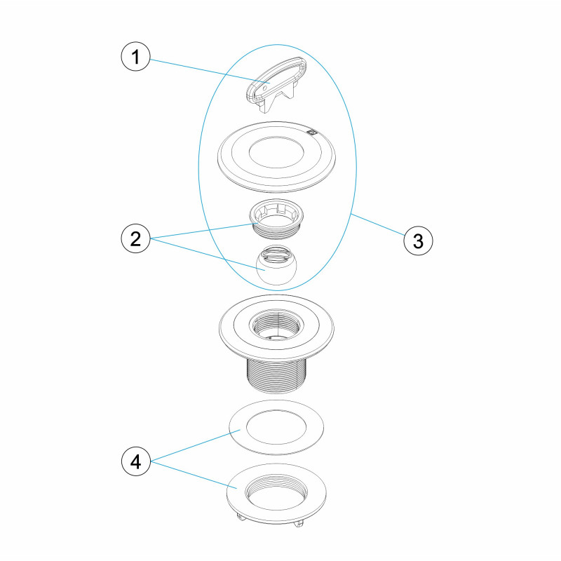 Pièces détachées Buse de refoulement NORM COQUE (ASTRALPOOL)