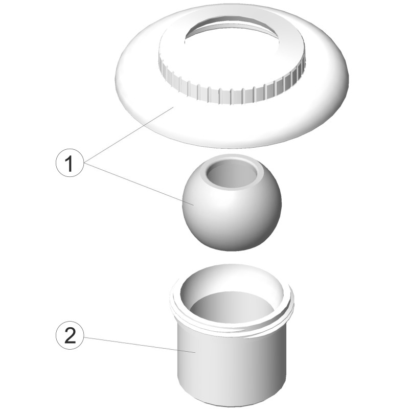 Pièces détachées Buse de refoulement PN10 à encoller Ø 50 (ASTRALPOOL)