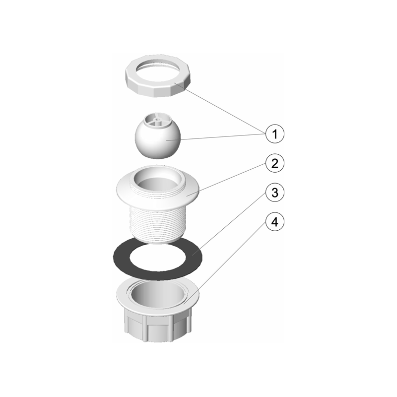 Pièces détachées Buse de refoulement réglable Béton (IML, ASTRALPOOL)