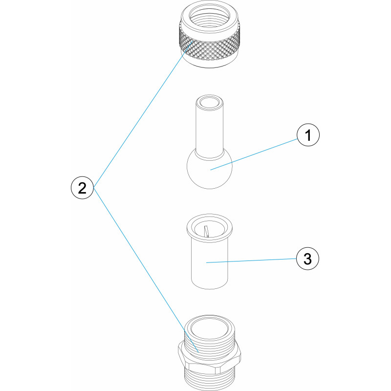 Pièces détachées Buse lance Ø 4, Ø 6, Ø 8 et Ø 10 (ASTRALPOOL)