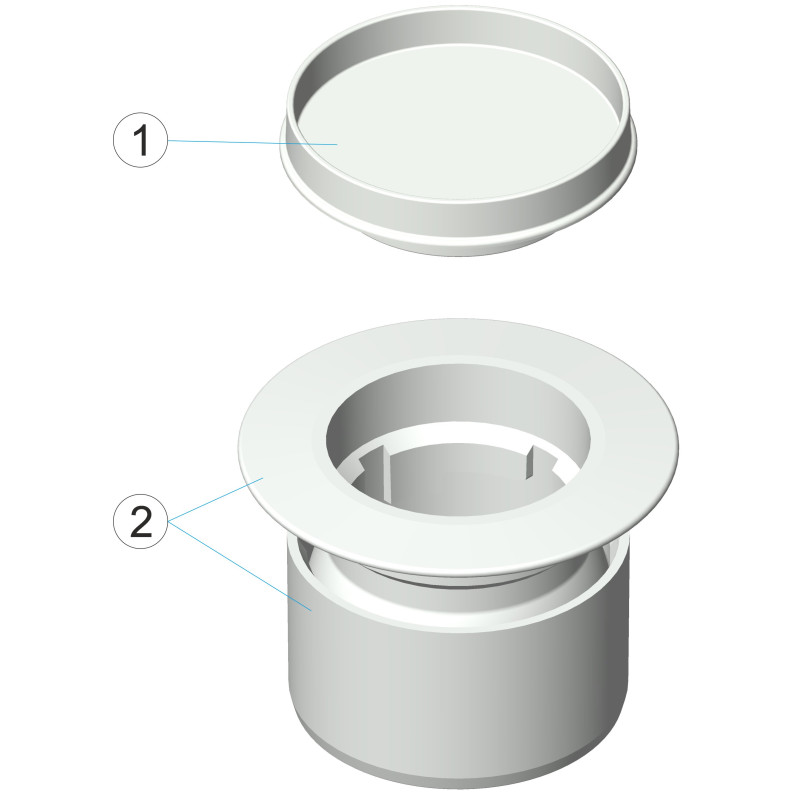 Pièces détachées Corps de buse NET'N'CLEAN orientable (ASTRALPOOL)