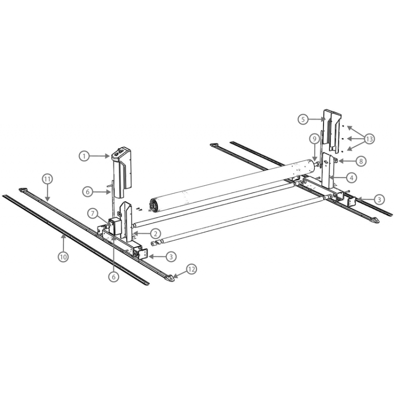 Pièces détachées Couverture automatique BAHIA II sur rail (ECA INTERPOOL)