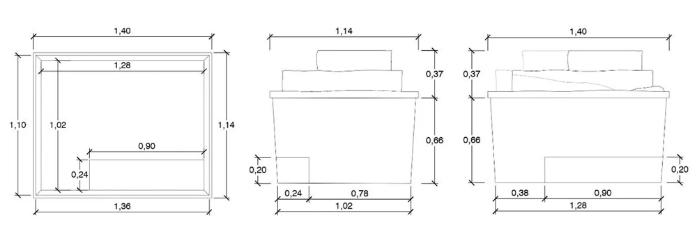 Dimensions du local technique Garden