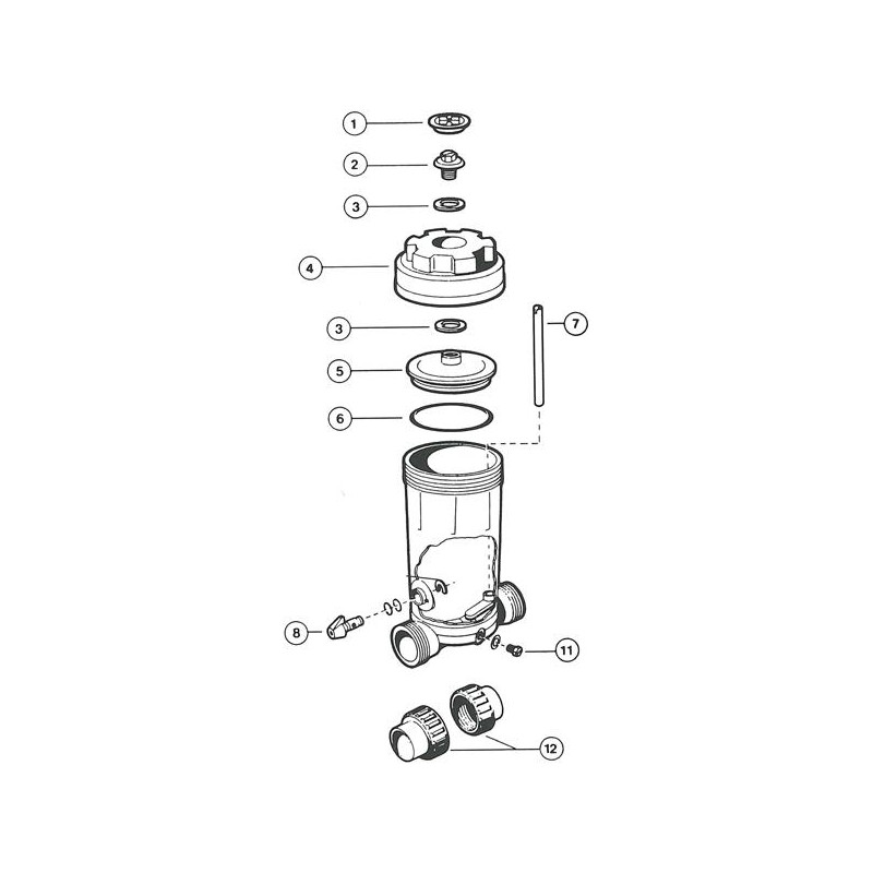 Pièces détachées pour Distributeur de Chlore In-Line 4 kg