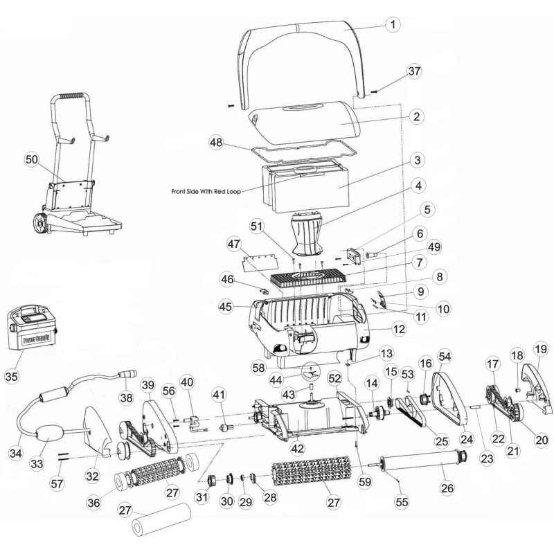 Pièces détachées Dolphin MAGICLEAN (MAYTRONICS, ASTRALPOOL)