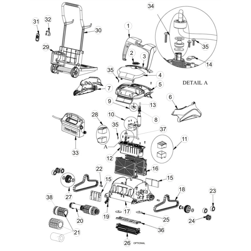 Pièces détachées Dolphin PULIT E90 (ASTRALPOOL, MAYTRONICS)