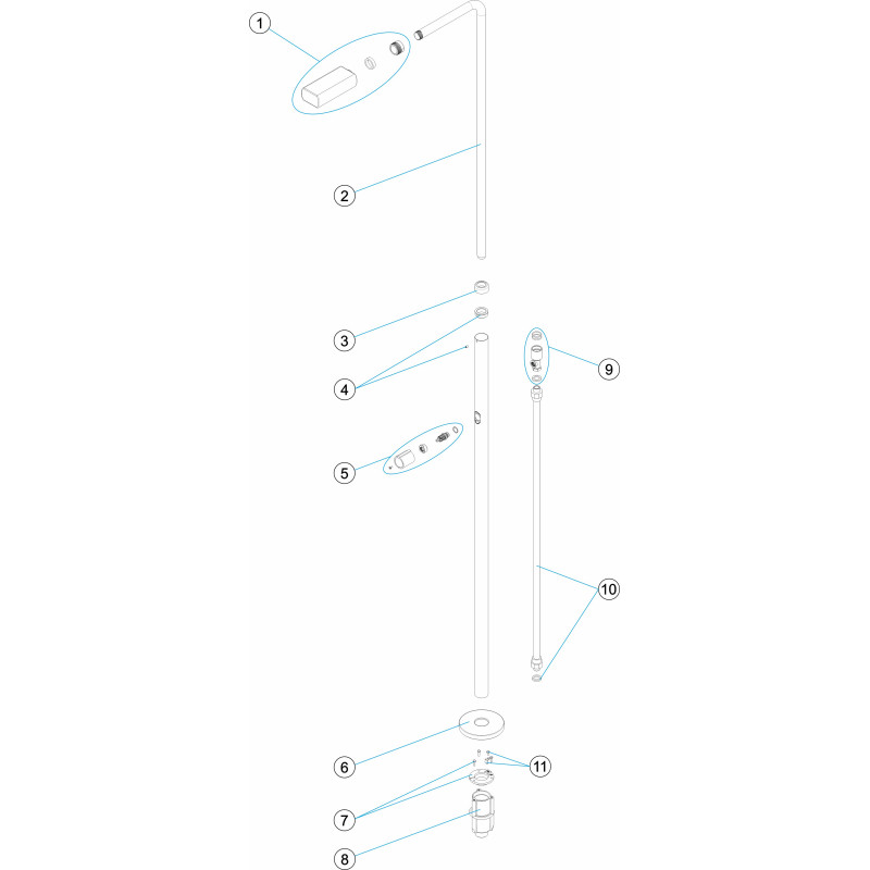 Pièces détachées Douche 1 pommeau 1 robinet (ASTRALPOOL)