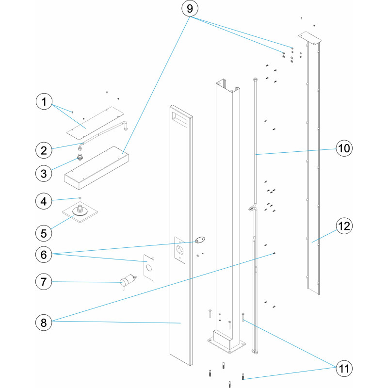 Pièces détachées Douche PLUVIUM (ASTRALPOOL)