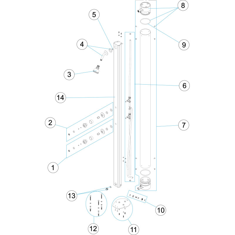 Pièces détachées Douche solaire 30L (ASTRALPOOL)