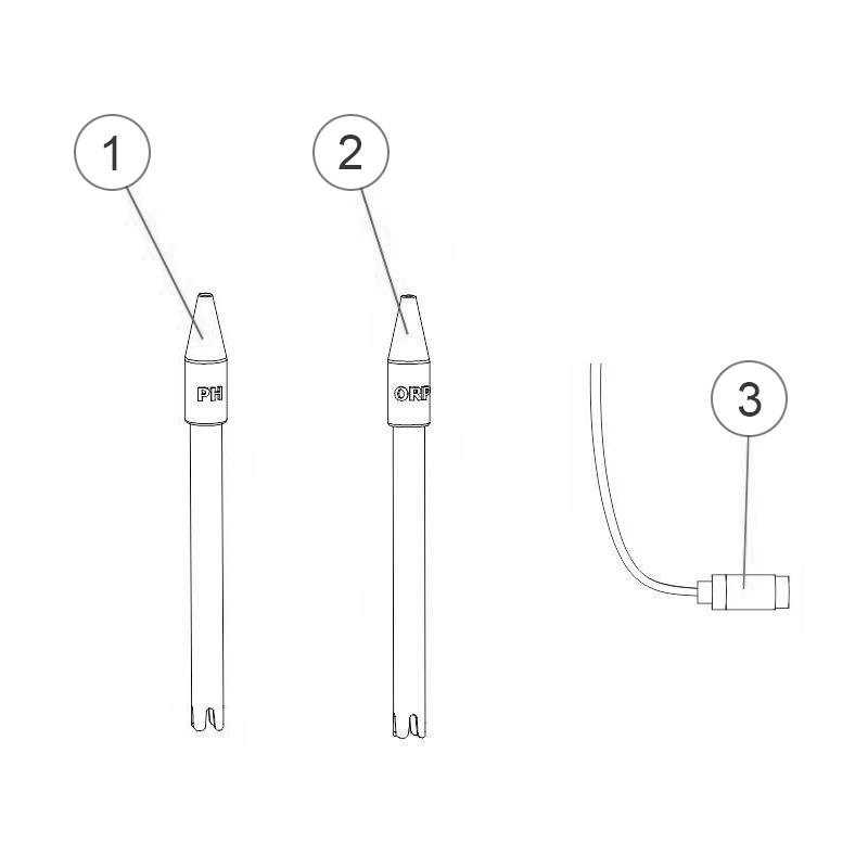 Pièces détachées Electrodes pH, Redox (ORP) et capteurs de température (SYCLOPE, ASTRALPOOL)