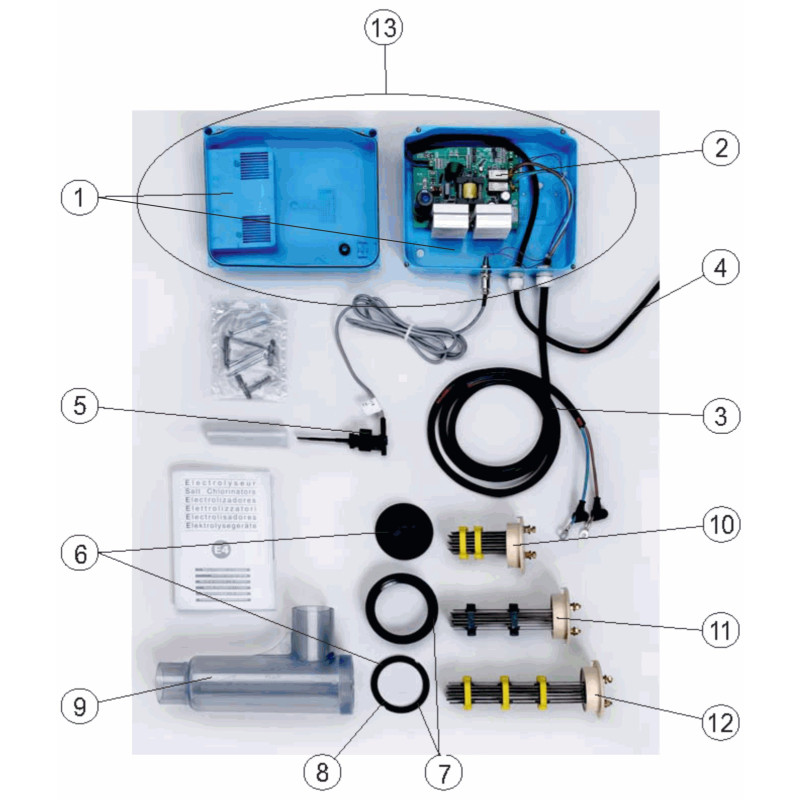 Pièces détachées Electrolyseur ASTRAL SEL BASIC (ASTRALPOOL)