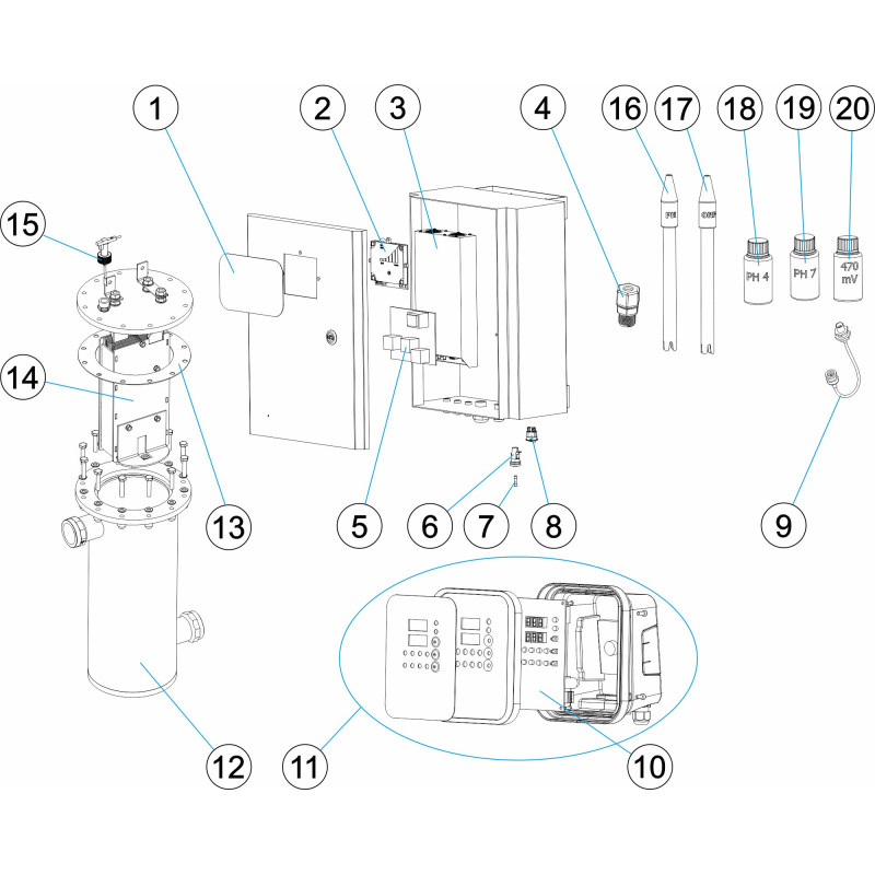 Pièces détachées Electrolyseur EASY SALT NEXT