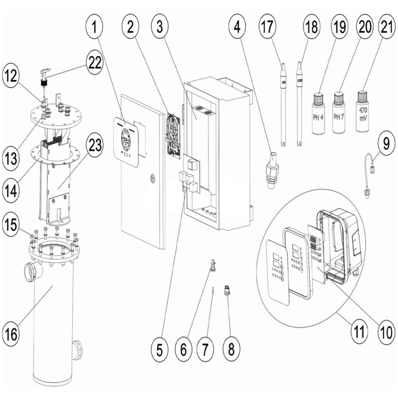 Pièces détachées Electrolyseur EASYSALT NEXT VC (ASTRALPOOL, CERTIKIN)