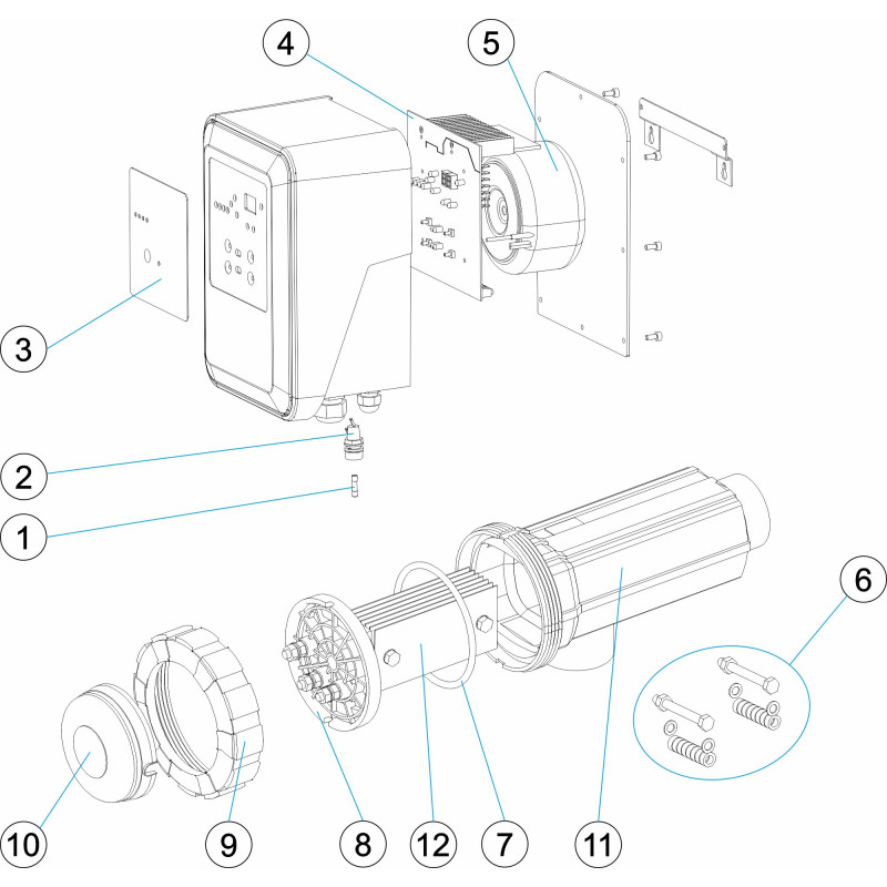 Pièces détachées Electrolyseur EI SALT 12 - 21 - 30