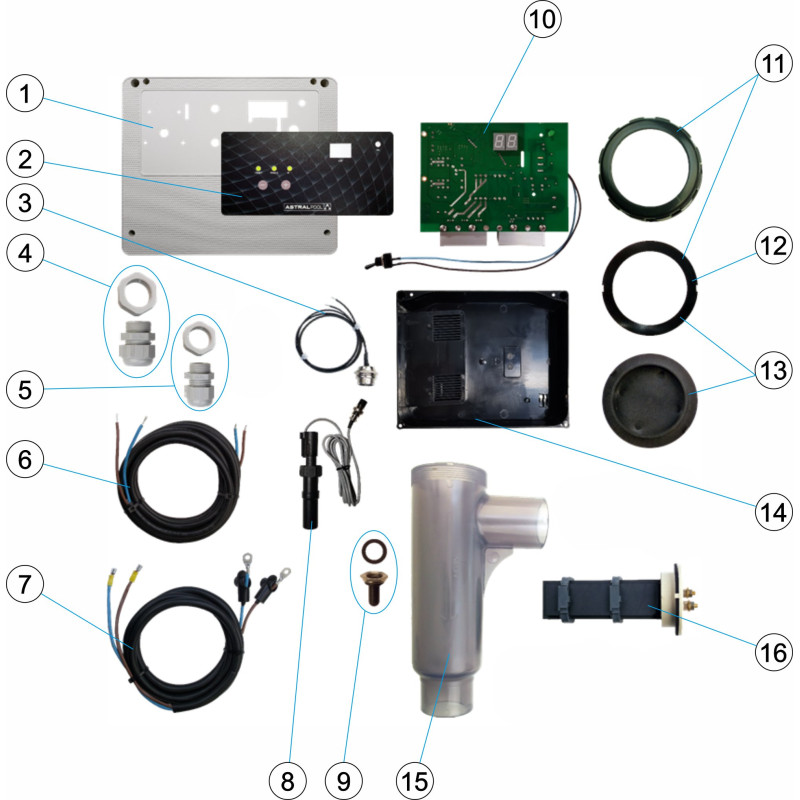 Pièces détachées Electrolyseur ENERGY SEL (ASTRALPOOL)