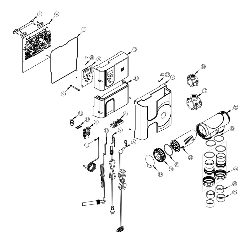 Pièces détachées Electrolyseur HYDROXINATOR IQ