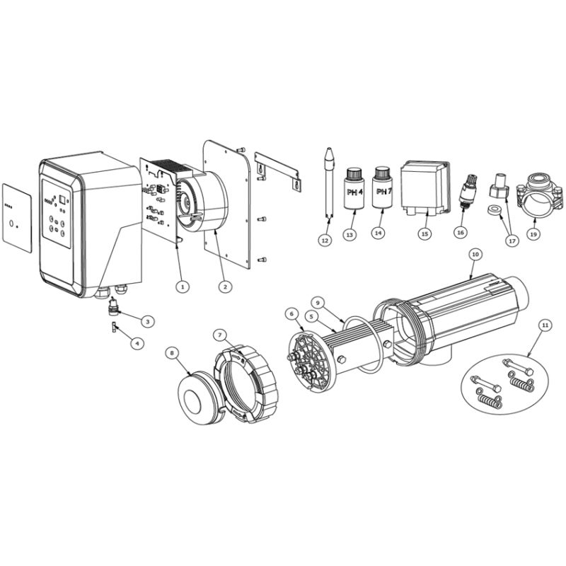 Pièces détachées Electrolyseur MAGITECH (Tecno LC) (ASTRALPOOL, ZODIAC, IDEGIS, CERTIKIN)
